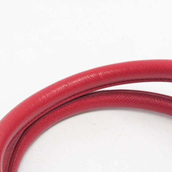 Prada Saffiano Galleria BN1874 Women's Leather Handbag,Shoulder Bag Fuoco,Red... - Picture 14 of 16